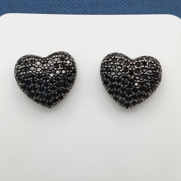 "925 Sterling Silver Plated CZ Earrings, EVBRS478 - Picture 1 of 9